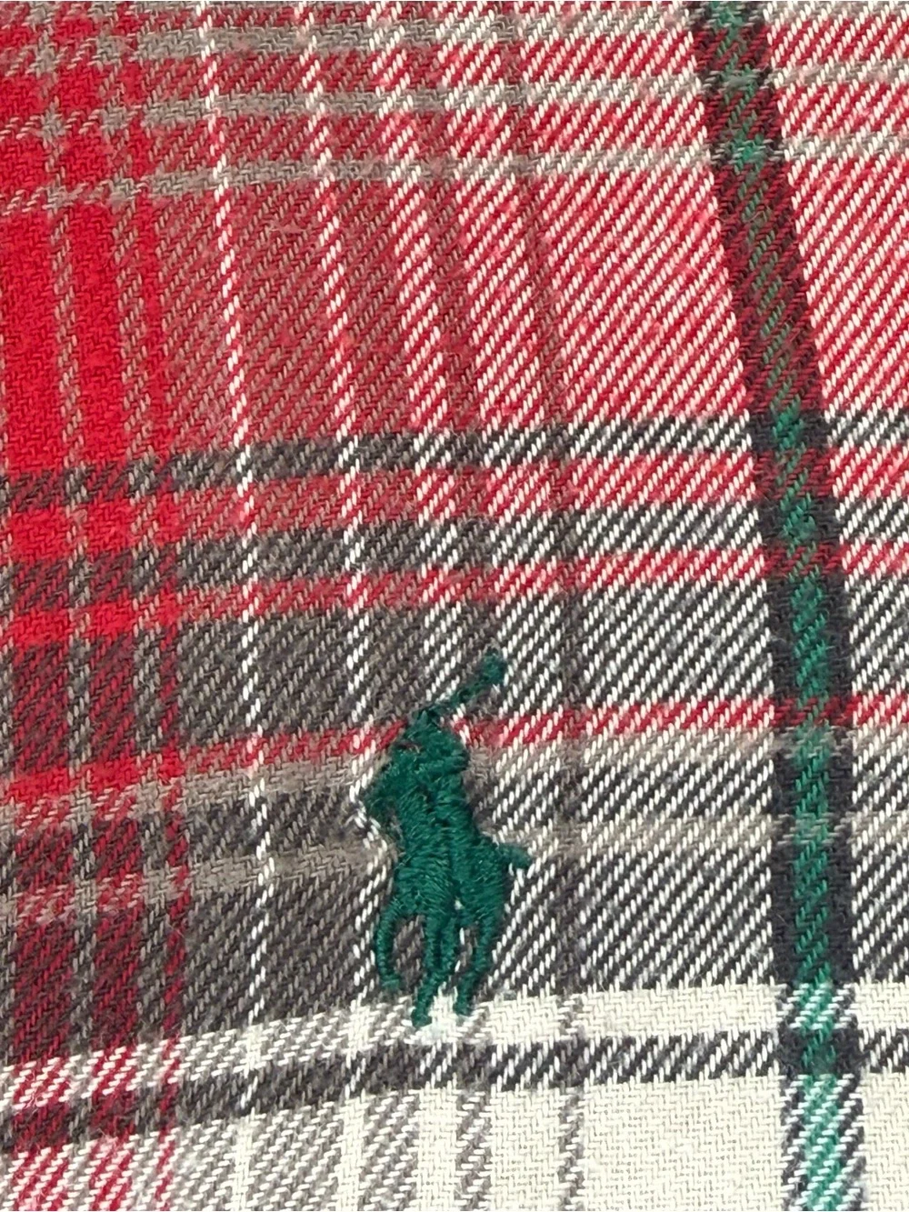 Ralph Lauren Classic Fit XL Red Plaid 100% Cotton Flannel Shirt